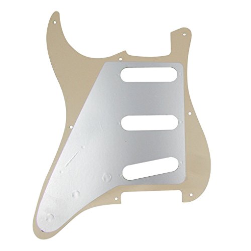IKN 8 trous SSS Strat Pickguard guitare électrique Scratchplate avec vis pour Fender Vintage Style Stratocaster guitare… - Les Beatles, Paul McCartney, John Lennon, RIngo Starr, George Harrison IKN 8 trous SSS Strat Pickguard guitare électrique Scratchplate avec vis pour Fender Vintage Style Stratocaster guitare… – Image 3