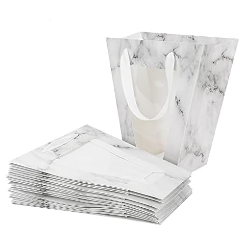 10 Bolsas de Papel con Ventana Transparente para Regalo Moonlove Cover