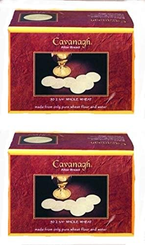 Cavanaugh Altar Bread Communion Wafer Host - 2 3/4 Inch Whole Wheat - 100 Count