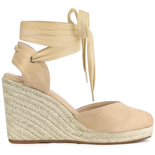 Espadrilles compensées bout fermé Allegra K chaussures été