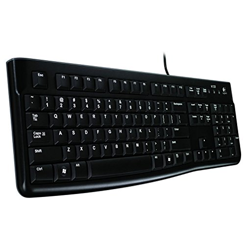 Logitech K120 Clavier Filaire pour Windows, Clavier Espagnol QWERTY - Noir