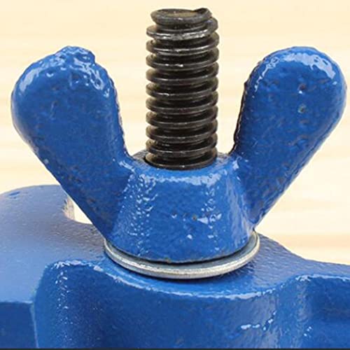 Mini tornillo de banco portátil azul de 160mm y alicates para joyería 8