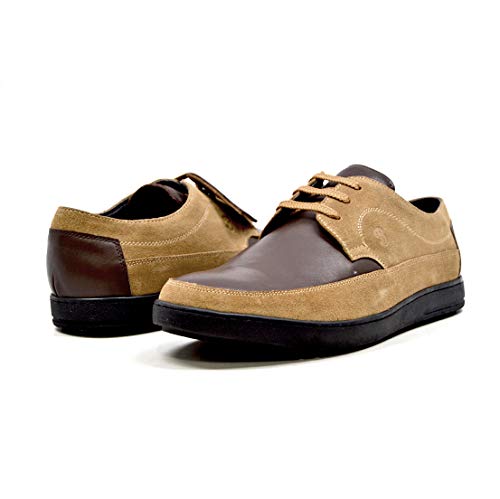 British Collection Bristol Men Leather and Suede Low Cut Lace up