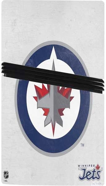 Skinit Decal Gaming Skin Compatible with PS5 Pro Bundle - Officially Licensed NHL Winnipeg Jets Distressed Design