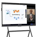 NearHub Lavagna Interattiva Multimediale Smart Board 65”4K 8GB+128GB &Multi-Touch 40 Punti,Camera AI 4K +24 Microfoni,Collaborazione e Condivisione di Contenuti,Android OS(Supporto a Parete Incluso)