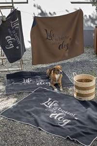 David Fussenegger Hundedecke Life is Better 100x140 cm