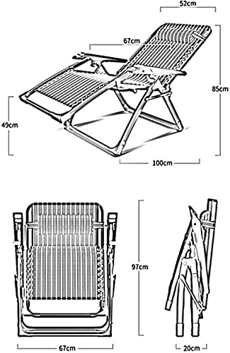 Chaise de camping pliante avec dossier inclinable réglable
