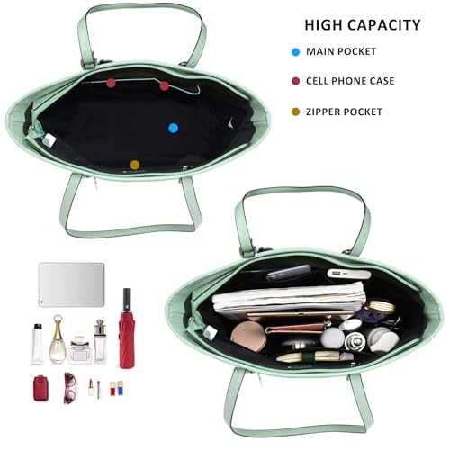 Tote Bag for Women Large Purse Top Handle Ladies Shoulder Bags for Office School Shopping3