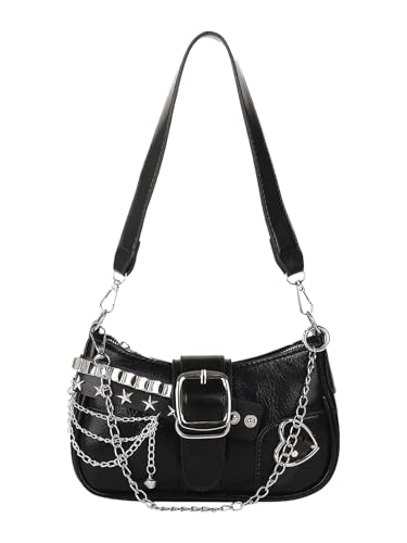 Verdusa Womens Y2k Purse Star Embroidery Cute Shoulder Bag Y2k Accessories