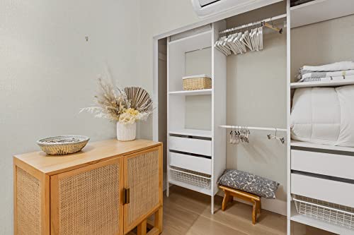 Guvana 15.7"X118"Beige Wallpaper Cream Peel And Stick Wallpaper Faux Grasscloth Textured Contact Paper Self Adhesive Wallpaper Solid Color Textured Contact Paper Wallpaper For Bedroom Livingroom Decor #TOP3