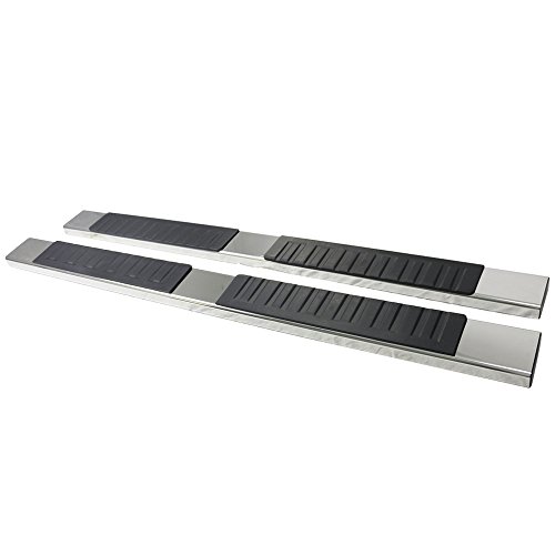 Running Boards Compatible with 2007-2018 Chevy Silverado Tahoe Sierra 1500 Extended Cab, Nerf Bar Chrome 6inch by IKON MOTORSPORTS, 2008 2009 2010 2011 2012 2013 2014 2015 2016 2017