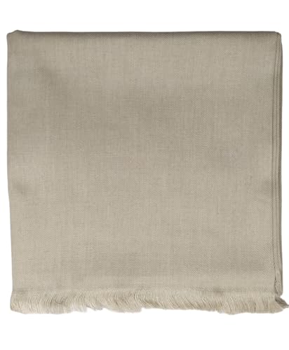 Image of Arvore Bunkaar Men's Dhariwal Plain Woolen Handloom Lohi /Shawl (48 inch X 102 inch)