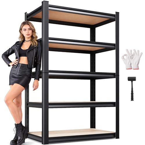 AOAORGG 71.2' H Garage Shelving Heavy Duty Storage Shelves, Metal...