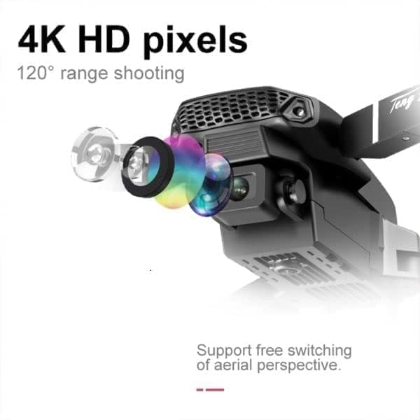 Image of Skyheaven-Drone-with-4K-Camera-WiFi-FPV-1080P-HD-Dual-Foldable-RC-Drone-Altitude-Hold-Headless-Mode-Visual-Positioning-Auto-Return-App-Control-Multicolor-Dr-14 (DK9)