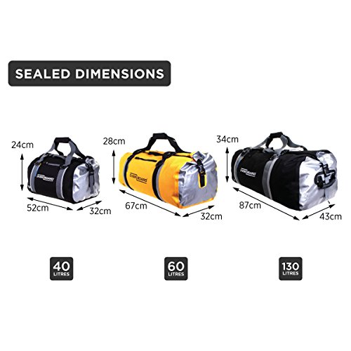 OverBoard Waterproof Classic Duffel Bag, Black, 130-Liter