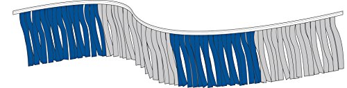 Franges métalliques bleu et argenté SSWBasics sur fanion de 18,3 m robuste