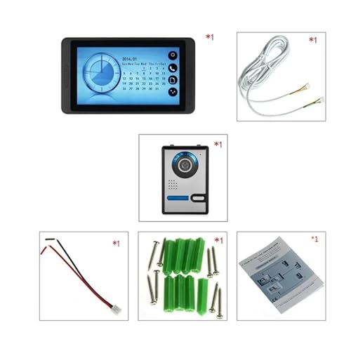 Sonnette vidéo filaire avec écran tactile 7 pouces et interphone connecté Wi-Fi - 3