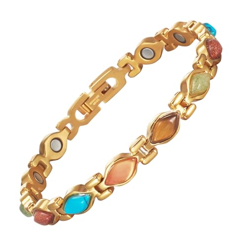 Bracelet super magnétique pour les femmes YINOX acier inoxydable zircone élégant