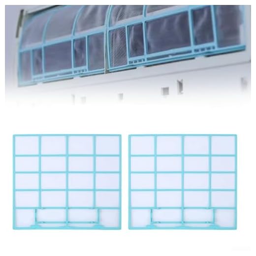 2 filtros de aire acondicionado, filtros de aire acondicionado montados en la pared a prueba de polvo, pantalla de polvo colgante de unidad interior, evita la acumulación de polvo (32 x 27.5)