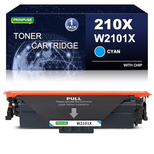PRINPUSE W2101X 210X Cyan Toner Cartridge Compatible for HP W2101A W2101X