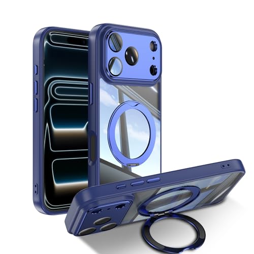 [ShinKin] �X�}�z�P�[�X iPhone 17 Pro Max �p �P�[�X �J�o�[ ����PC + TPU�f�� �P�[�X �����O�t�� �J�o�[ �X�^���h�@�\ �X�}�z�P�[�X ���������Y�t�B�����ی�@�\�t�� �������ꂽ�ی� �g�ѓd�b�̃����Y�t�B���� �y�� �Ϗ�