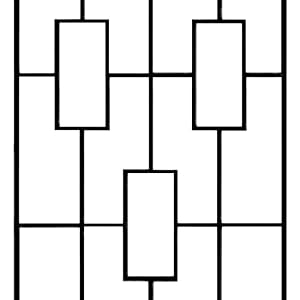 Panacea 84447 Contemporary Trellises Black 78 H Pack of 2