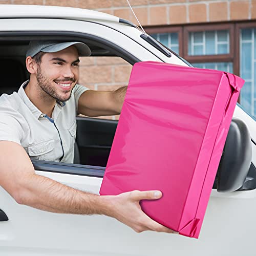 Image of Metronic Poly Mailers 12x15.5 500 Pack Pink, Midium Size Shipping Bags Strong Adhesive Mailing Bags, Waterproof and Tear-Proof Shipping Envelopes for Clothing, Small Business, Postal Bags