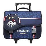  FFF Cartable à roulettes Equipe de France 41cm 2compartiments bleu