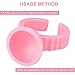 MEKK 300PCS Disposable Glue Rings for Eyelash Extensions, Professional Lash Adhesive Rings for Precision Application, Salon & Home Use Eyelash Supplies-Pink