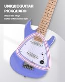 Winzz 30-calowy zestaw gitara elektryczna dla dzieci dla początkujących gitara elektryczna dla dzieci (fioletowy)