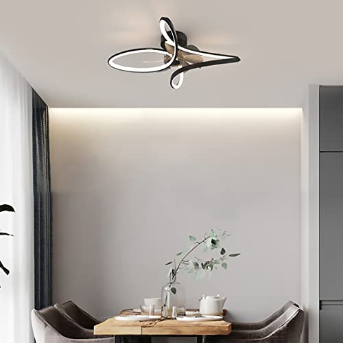 Ventilateur de plafond réglable moderne avec télécommande noire - 6