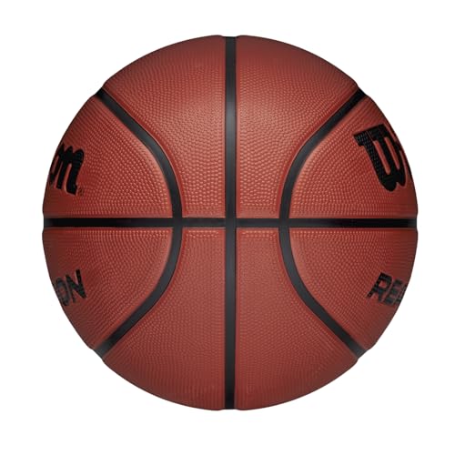 Ballon de basket Wilson Reaction en caoutchouc durable de haute qualite marron - 4