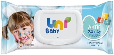 Uni Baby Islak Mendil Aktif 12x52'li Islak Mendil 624 Yaprak P04729 - Görsel 2