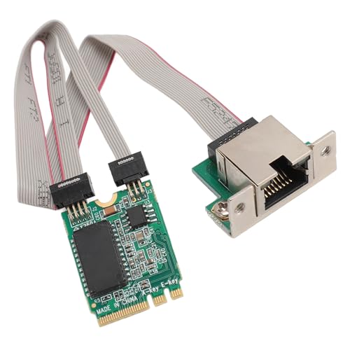 Jiawu Tarjeta de Red Ethernet Gigabit con Chipset Integrado, Transferencia 1000 100 10Mbps y Soporte IEEE 802.3, M.2 AE con Puerto RJ45 y Jumbo Frame miniatura 7