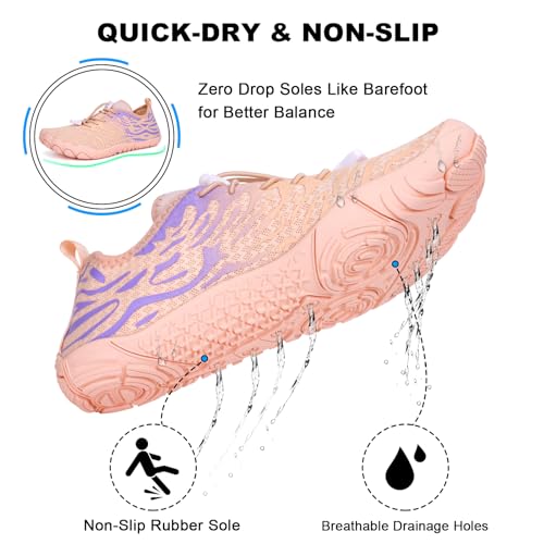Image of Hike Barefoot Shoes for Women Men Non-Slip Breathable Walking Shoes Wide Toe Box Comfortable Athletic Footwear
