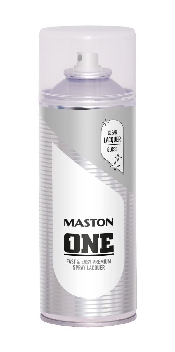 MASTON ONE - Spray Paint - Clear Varnish - High Gloss - 400 ml