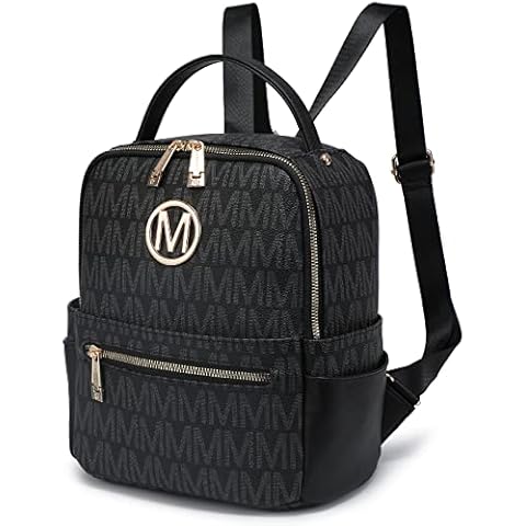 MKP Small Backpack Purse for Ladies Women Fashion Multi Pockets Daypacks with Front Zip Pocket Cover