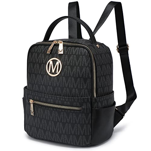 MKP Small Backpack Purse for Ladies Women Fashion Multi Pockets Daypacks with Front Zip Pocket