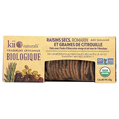 Kii Naturals, Raisin Rosemary and Pumpkin Crisps, 5.3 oz. (6 pack)6 Cover