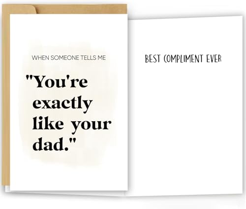 Carte d'anniversaire amusante humour grand format avec enveloppe pour adulte et ado