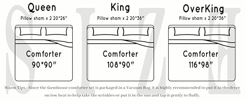 Bonlino King Size Comforter Set Bedding - Ruched Wheat Comforter King Bed Set Boho Shabby Chic Bedding for Bedroom Comforter Fluffy 3 Piece Ruffle Comforter Set with Pillow White Soft and Luxury by Bonlino - Image 7