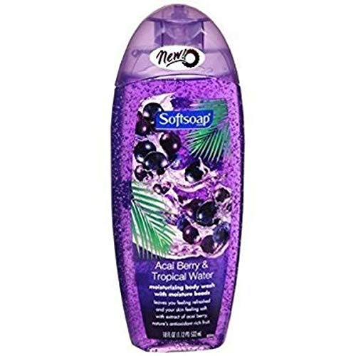 Softsoap Moisturizing Body Wash With Moisture Beads Acai Berry & Tropical Water (18 fl. oz.)