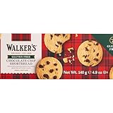 Walkers Gluten free Shortbread chocolat chips 140 gr Biscuits au pepites de chocolat