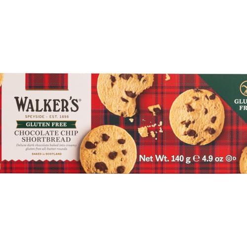 Walkers Gluten free Shortbread chocolat chip 140 g Kekse mit Schokoladenstückchen