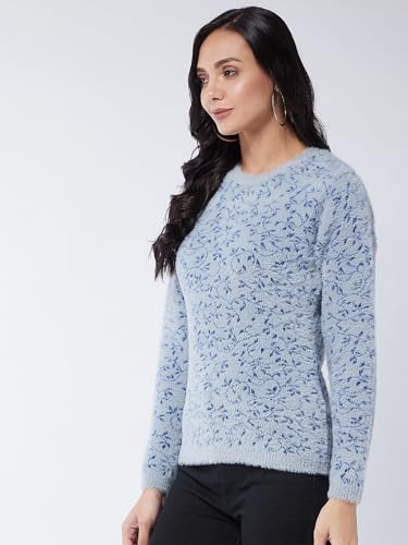 Image of Modeve Women Flower Print Sweater for Winters||Winterwear||