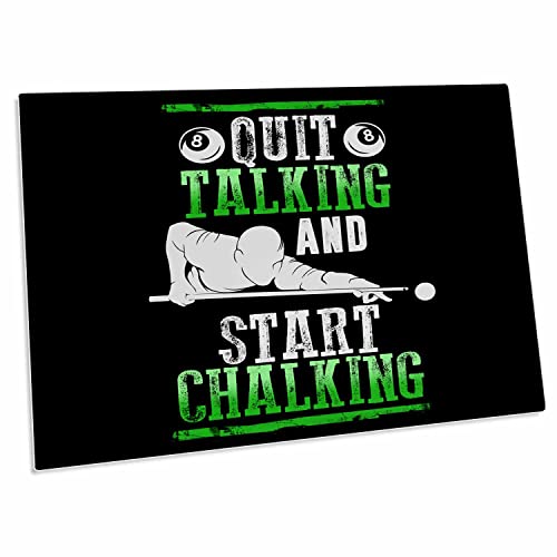 3dRose Quit Talking and Start Chalking Chalking Sport Hobby miniatura 1