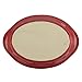 Rachael Ray Cucina Stoneware 2-Quart Oval Baker, Cranberry Red