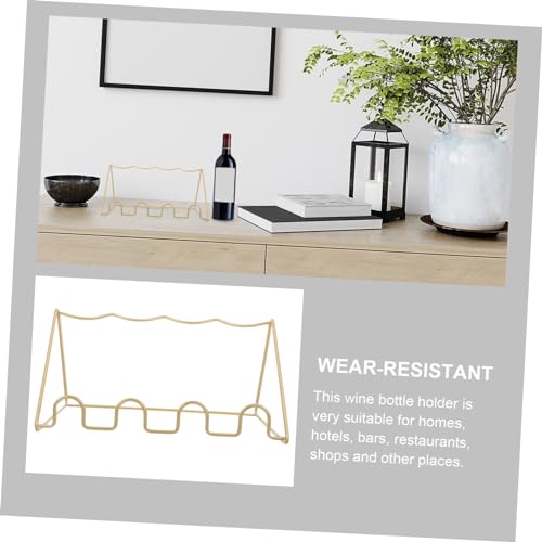 Soporte metálico para botellas de vino MERRYHAPY miniatura 4