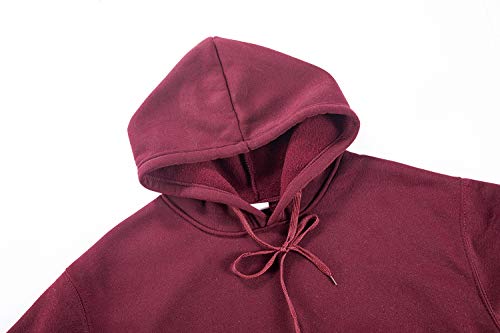 Aganmi Fashion Friend Sweatshirt Hoodie Women Graphic Hoodies Pullover Funny Hooded Sweater Tops Clothes (Wine Red, Xxl) #TOP5