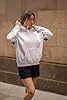 Lang Horn Ladies Oversized Hoodie hoodies for women uk Pullover Long Sleeve Sweatshirt Autumn Winter Sweat Top with Pockets Medium Cream #2
